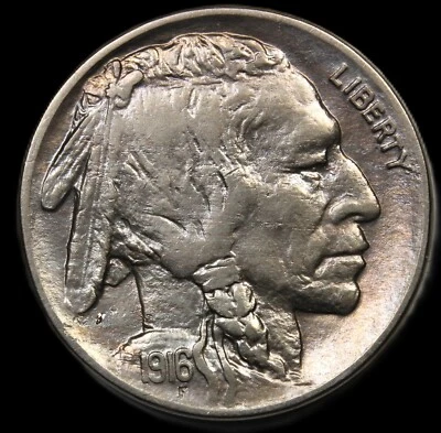 1916 5C Buffalo Nickel- GEM BU/ FREE SHIPPING - JAM302 - Image 1 of 2