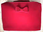 Estee Lauder Red Velvet Cosmetic Makeup Bag Train Case Travel Cosmetic Bag