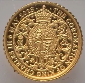 ORO 1/40 oz NGC PF70 2023 KING CHARLES III INCORONATION G BRITAIN MONETA fine 0,999 - Foto 1 di 5