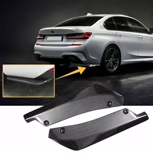 Carbon Fiber Rear Bumper Splitter Diffuser Canards For Audi BMW Honda US NEW - Foto 1 di 12