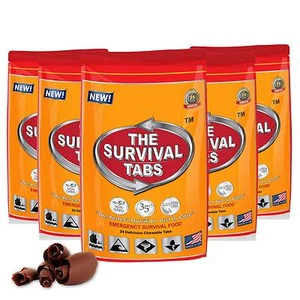 120-Tabs Long Term Food Storage Chocolate Flavor Camping Emergency Hurricane - Picture 1 of 6