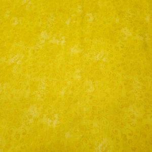Quilting Temptations BTY Quilting Treasures Deep Lemon Yellow Scroll Blender - Picture 1 of 3