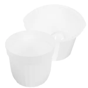 2pcs Self Watering Flower Pots Plastic Flower Planters Home Indoor Desk - Picture 1 of 12