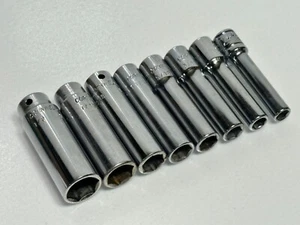Cornwell Tools y (1) SK USA 8 piezas juego de enchufes profundos cromados, 7/32-1/2 SAE, unidad de 1/4” - Imagen 1 de 7