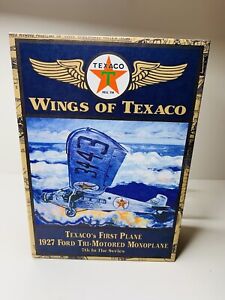 Ertl Wings of Texaco 1927 Ford Tri-Motored Mono Airplane Model Bank NIB 7th 
