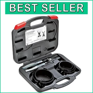 Professional Piston Ring Compressor Kit - 7-Piece Heavy Duty Tool Set with Case - Picture 1 of 7