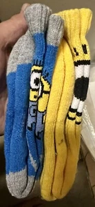 Minions, Despicable Me, Sport Cushion Socks Size 6-8 BRAND NEW WITH TAGS 2 Pair - Picture 1 of 5