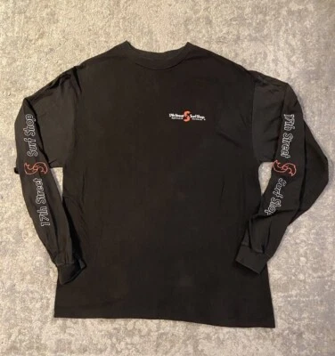 Vintage 17th Street Surf Shop Long Sleeve TShirt—1990s—Killer Graphics—Black—L - Image 1 of 4