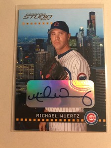 2004 Donruss Studio Rookie MICHAEL WUERTZ - Auto Chicago Cubs 543/800 #216