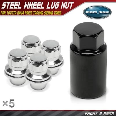 5x Tuerca de rueda M12-1.5 para Toyota Camry Corolla Highlander 4Runner Avalon C-HR Foto 1 de 4