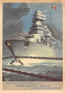 C8196) WW2 FRANCHIGIA BOCCASILE "L'ITALIA SPEZZA…" CARLO ERBA. VG, NEL 1942. - Picture 1 of 2