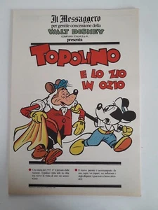 Topolino e lo zio in ozio Walt Disney Il Messaggero anno 1990  - Picture 1 of 1