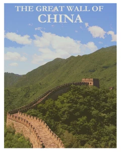 China The Great Wall Poster by Vintage Travel Posters Giclee Print Ships Free - Picture 1 of 3