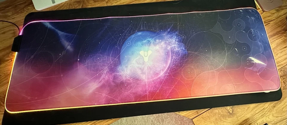 Alfombrilla de ratón para juegos SteelSeries QcK Prism Destiny 2 edición final de luz USADA Foto 1 de 1