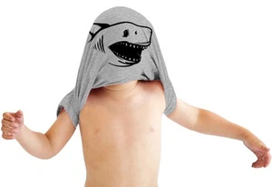 Toddler Ask Me About Jaws T Shirt Funny Shark Movie Flip Up Tee for Kids - Picture 1 of 21