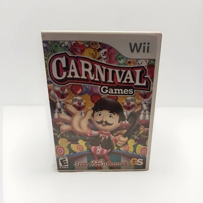 Juegos Wii Carnival reacondicionados 25 en 1 (Nintendo Wii, 2007) completos en caja original limpios Foto 1 de 3