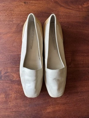 Mocasines cuadrados Liberty ENZO ANGIOLINI para mujer talla 7,5 M color crema tostado sin cordones Foto 1 de 4