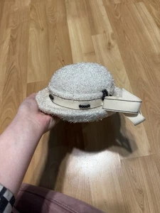 Vintage White Beaded Hat - Howard Hanlon Original Cap- Beckman's GF, MT - Picture 1 of 5