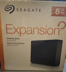 Seagate Expansion 5 TB USB 3.0 External Hard drive Factory Sealed Brand New - Picture 1 of 2