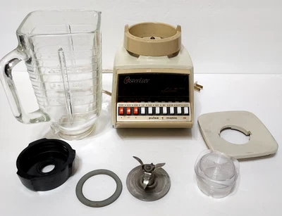 Mezcladora Osterizer Galaxy de colección mezcla de ciclo Pulse-Matic 10 velocidades almendra 643-46R Foto 1 de 4