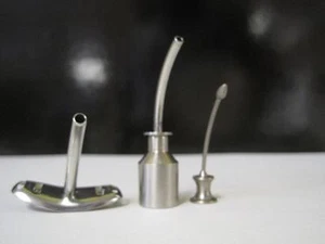 VINTAGE  PILLINGS TRACHEOSTOMY INNER & OUTER TUBE W OBTURATTOR/PLUG SIZE 00 RARE - Picture 1 of 11