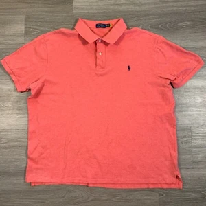 Polo Ralph Lauren Polo Shirt Mens 2XB Pink Short Sleeve Cotton Casual - Picture 1 of 11