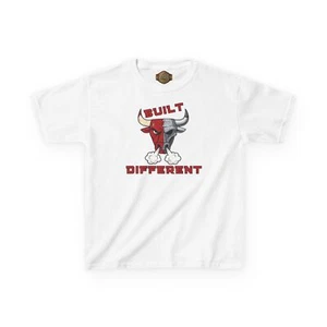 Kids Shirt To Match Retro 4  White Cement -BUILT DIFFERENT SHIRT FOR KIDS - Picture 1 of 5