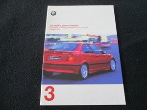 BMW Serie 3 318ti 1998 compacto catálogo inglés 316i 318tds 323ti folleto euro - Imagen 1 de 7