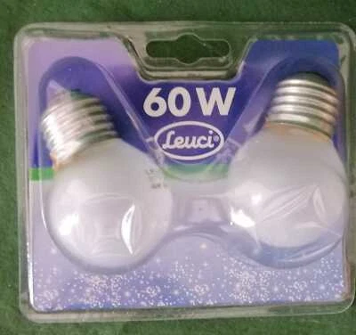 SET 24 LAMPADINA E27 60W LEUCI SFERA SMERIGLIATA  LAMPADA AD INCANDESCENZA  - Immagine 1 di 4
