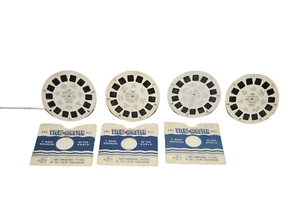 Vtg Lot 4 View Master Reels Mammoth Cave National Park Los Angeles San Antonio - Picture 1 of 10