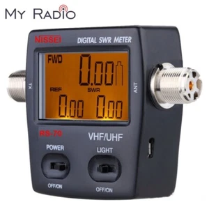 NISSEI RS70 Digital SWR Power Meter 1.6~60Mhz HF SO239 Radio Antenna Ham Tester - Picture 1 of 9