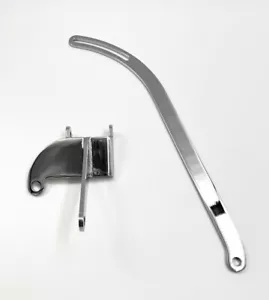 Chrome Passenger Side Alternator Bracket Short Water Pump For Small Block Chevy - Picture 1 of 9