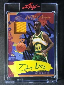 2023 Blattkunst des Sports Kunst und Grafiken Auto Relikt Bronze Gary Payton 1/25 - Bild 1 von 2