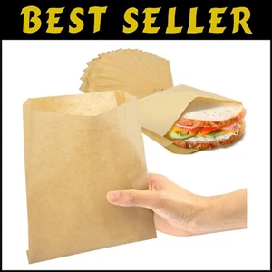 Versatile 1000 Pack Disposable Paper Bags - Perfect for Bakery & Snacks - 7 x 6 - Picture 1 of 9