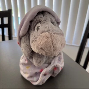 Disney Parks Babies Plush Eeyore Toy Blanket Winnie the Pooh Stuffed Animal - Picture 1 of 10