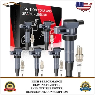 Bobinas de encendido y bujías para Hyundai Santa Fe 2007-2009 Sonata 2006-10 3,3 L Foto 1 de 4