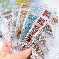 1440pcs 3D Nail Art Small Sizes Rhinestones Glitters Glass Studs Tips Decoration