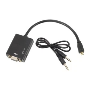 Micro HDMI to VGA Video Converter Adapter with Audio - Supports 1080p Full HD - Bild 1 von 1