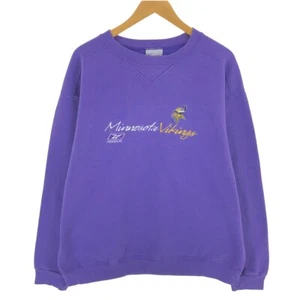 90'S Reebok NFL Minnesota Vikings Sweatshirt, Made in Canada, Men's L size, ... - Picture 1 of 3