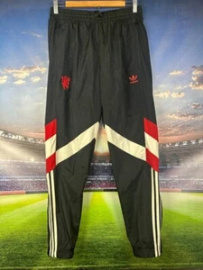 Pantalones Manchester United Entrenamiento Fútbol Fútbol ICONO Negros Adidas Hombres Talla M - Imagen 1 de 8