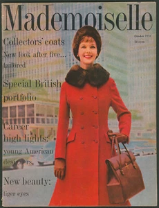 Mademoiselle Magazine October 1959 British Fashion ~Kayser Lingerie Ad~ 1950s - Picture 1 of 6
