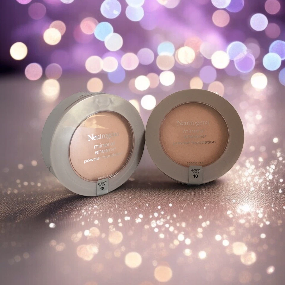 Pack of 2) Neutrogena Mineral Sheers - Shade: 10 Classic Ivory - 0.34oz/9.6g NEW - Image 1 of 4