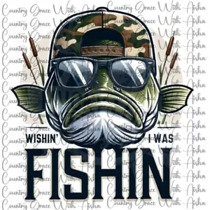 Stampa Sublimazione Wishin Fishin Fish Carta Pronta Stampa Inchiostro Trasferimento Calore - Foto 1 di 1