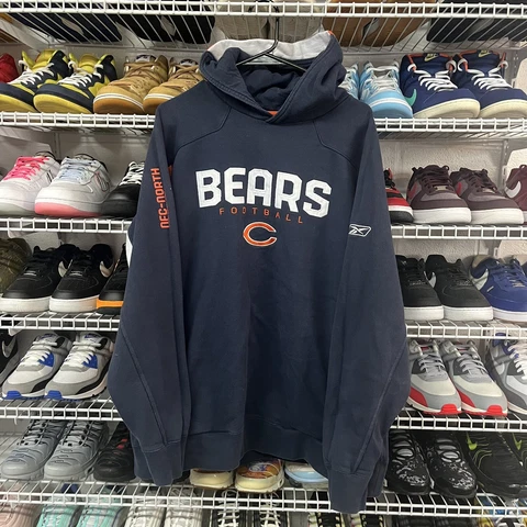 Reebok NFL Chicago Bears Hoodie Sweatshirt Mens Size XL Cover
