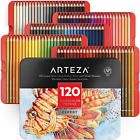 ARTEZA Watercolour Pencils, Pro-Series, Set of 120 Colouring Pencils for Adults,