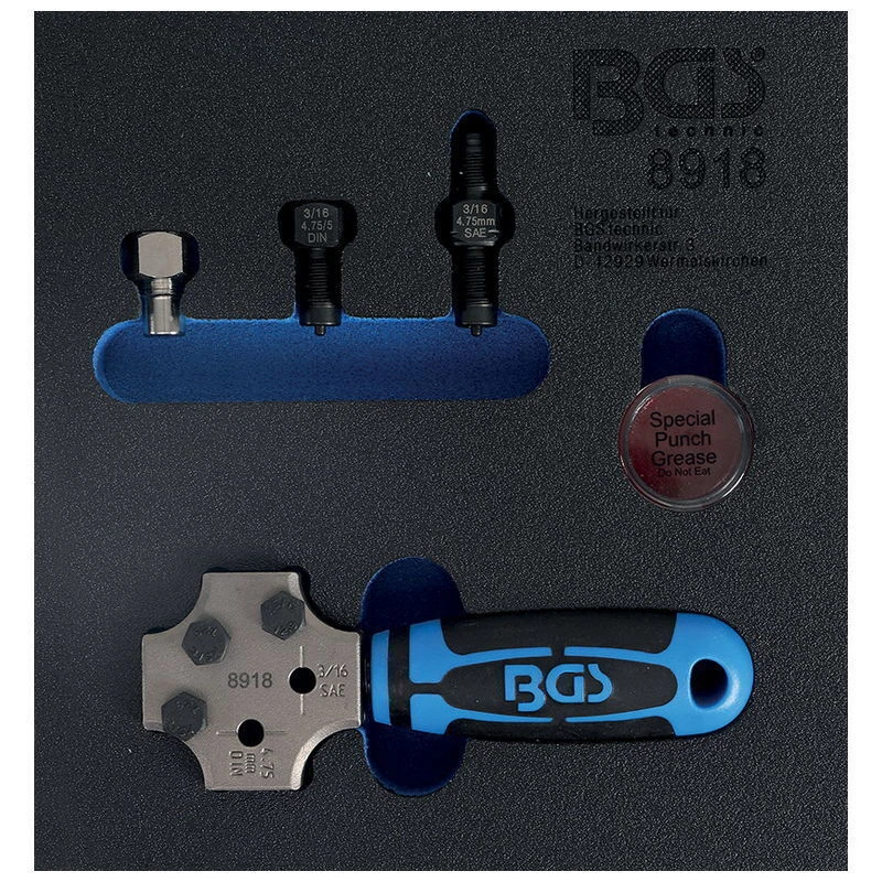 BGS 8918 Bördelgerät für 75mm (3/16") Bremsleitungen