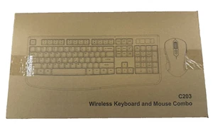 Kabellose Tastatur und Maus Combo C203 schwarz - Bild 1 von 5