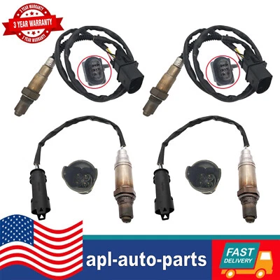 Conjunto (4) Sensor de Oxigênio O2 Up+Down para BMW 545I 645CI 745I Alpina B7 760I 760LI - Imagem 1 de 4