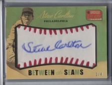 STEVE CARLTON 2013 Panini America's Pastime Between the Seams Auto #2/4 D9608
