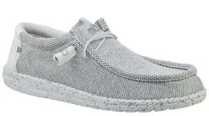 Hey Dude für Herren Wally Sox Obermaterial Mesh Farbe Stein Weiß Schuhgröße USA 8 A17-13 - Bild 1 von 2